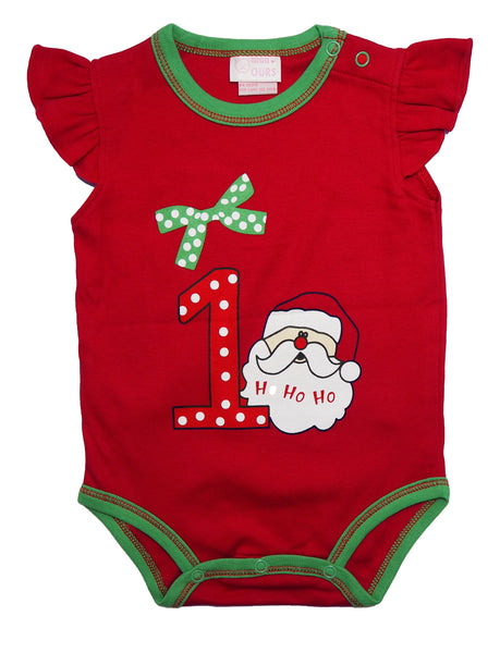 My First Christmas - Baby Girl Romper Set