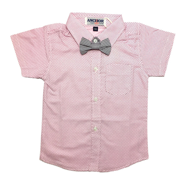 Pink Polka Button Down Shirt