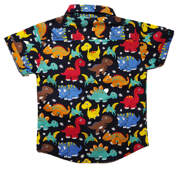 Dinosaur Party Button Down Shirt