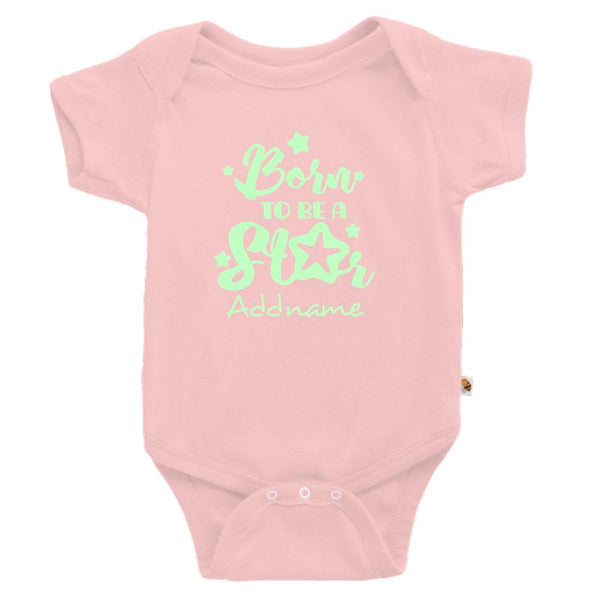 Born to be a Star Glow in the Dark Customizable Romper