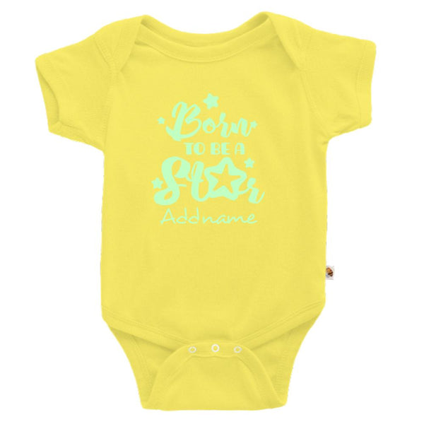 Born to be a Star Glow in the Dark Customizable Romper