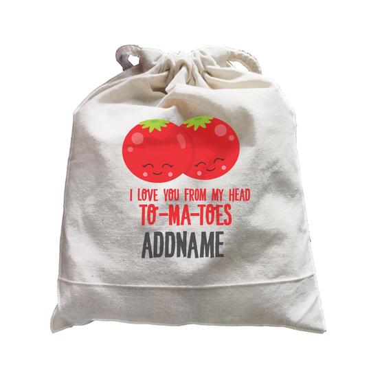 I Love You from my head Tomatoes Satchel