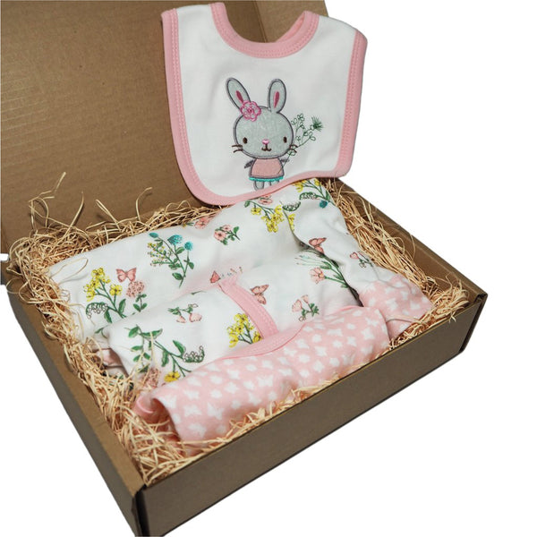 Little Miracle 5 Piece Starter Box- Floral Bunny
